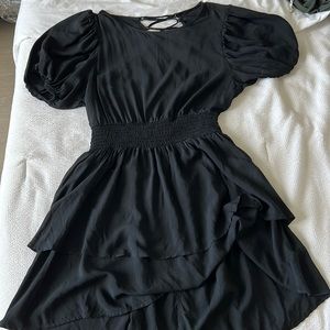 Black mini dress Large. NEVER WORN